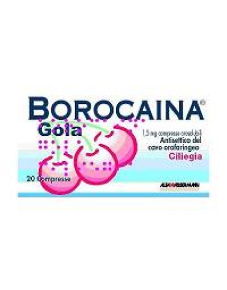 BOROCAINA GOLA*20 pastiglie 1,5 mg ciliegia