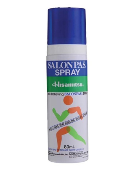 SALONPAS*spray soluz cutanea 80 ml 1,4 g + 2,56 g + 2,4 g