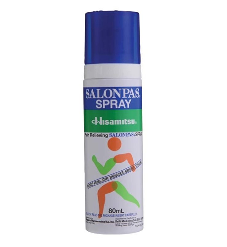 SALONPAS*spray soluz cutanea 80 ml 1,4 g + 2,56 g + 2,4 g