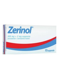 ZERINOL*10 supp 300 mg + 2 mg