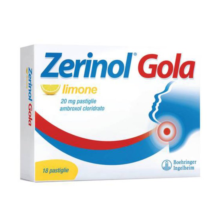 ZERINOL GOLA LIMONE*18 pastiglie 20 mg ZERINOL GOLA LIMONE*18 pastiglie 20 mg