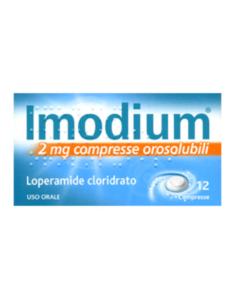 IMODIUM*12 cpr orosolubili 2 mg