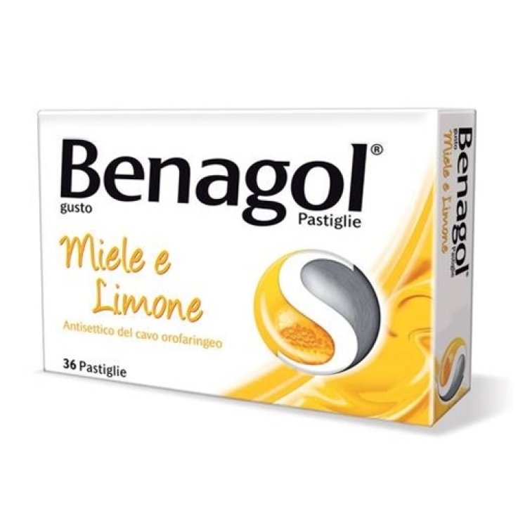 BENAGOL*36 pastiglie 0,6 mg + 1,2 mg miele limone BENAGOL*36 pastiglie 0,6 mg + 1,2 mg miele limone
