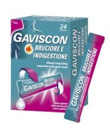 GAVISCON BRUCIORE E INDIGESTIONE*24 bust 500 mg + 213 mg + 325 mg
