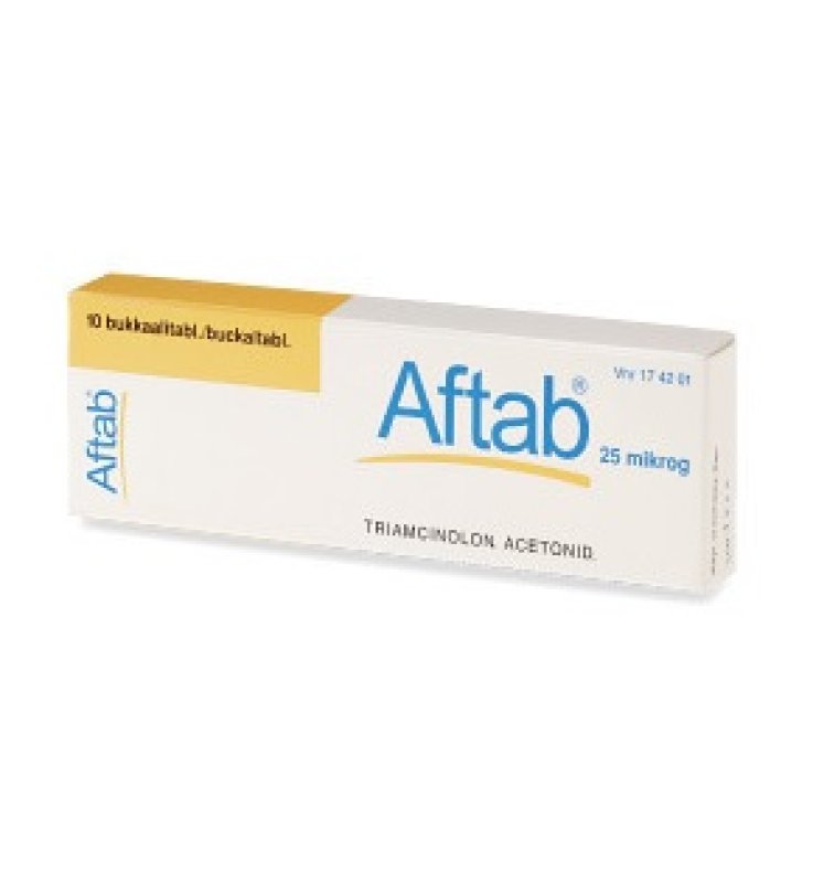 AFTAB*10 cpr adesive bucc 0,025 mg