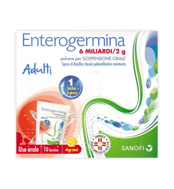 ENTEROGERMINA*orale sosp 10 bustine 6 mld 2 g