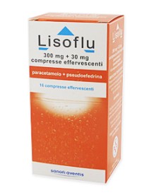 LISOFLU*16 cpr eff 300 mg + 30 mg