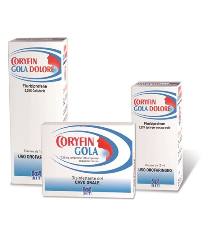 CORYFIN GOLA DOLORE*spray mucosa orale 15 ml 0,25%