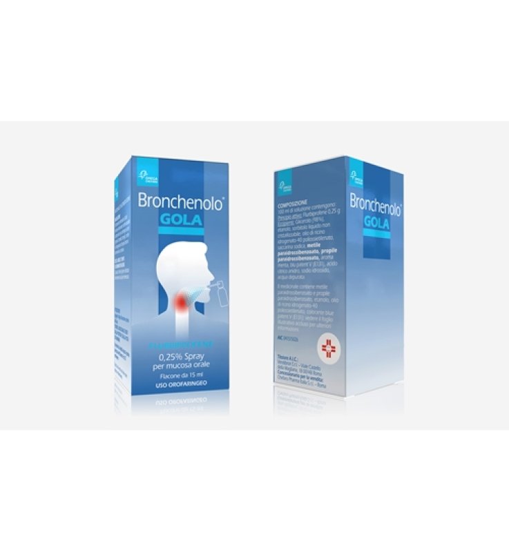 BRONCHENOLO GOLA*spray mucosa orale 15 ml 0,25%
