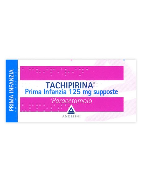 TACHIPIRINA*PRIMA INFANZIA 10 supp 125 mg