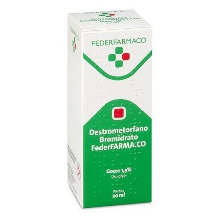 DESTROMETORFANO BROMIDRATO (FARMAKOPEA)*orale soluz 20 ml 15mg/ml DESTROMETORFANO BROMIDRATO (FARMAKOPEA)*orale soluz 20 ml 15mg/ml
