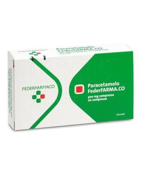 PARACETAMOLO (FARMAKOPEA)*20 cpr 500 mg