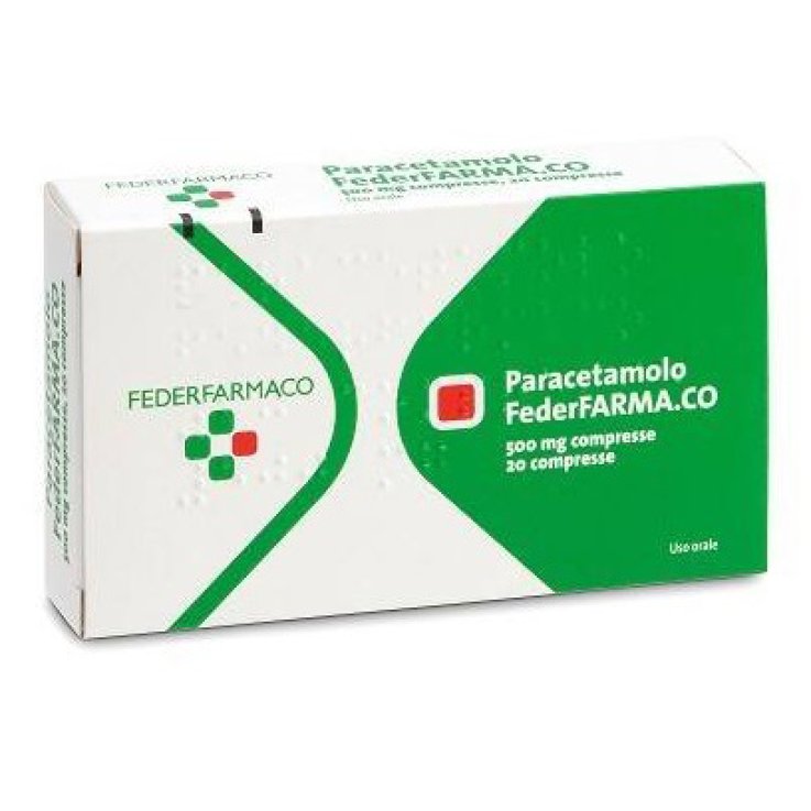 PARACETAMOLO (FARMAKOPEA)*20 cpr 500 mg PARACETAMOLO (FARMAKOPEA)*20 cpr 500 mg