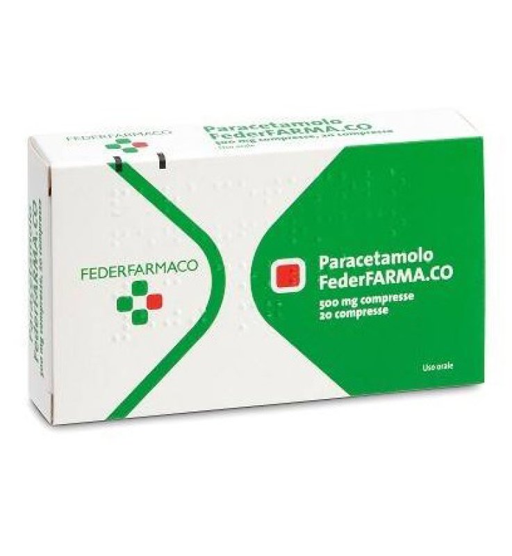 PARACETAMOLO (FARMAKOPEA)*20 cpr 500 mg