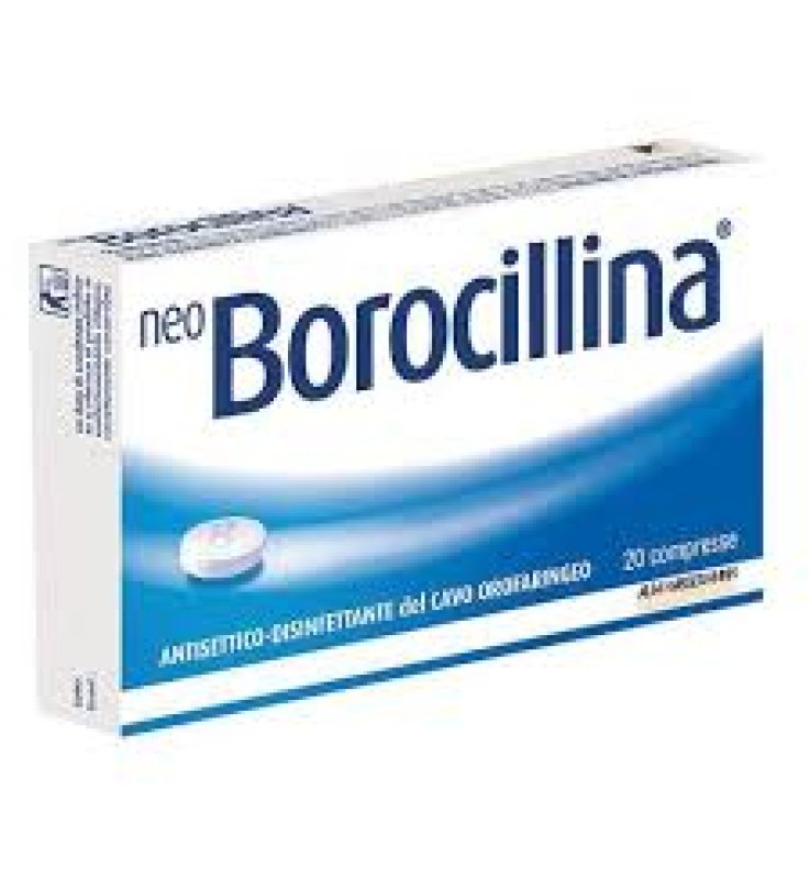 NEOBOROCILLINA*20 pastiglie 1,2 mg + 20 mg menta NEOBOROCILLINA*20 pastiglie 1,2 mg + 20 mg menta