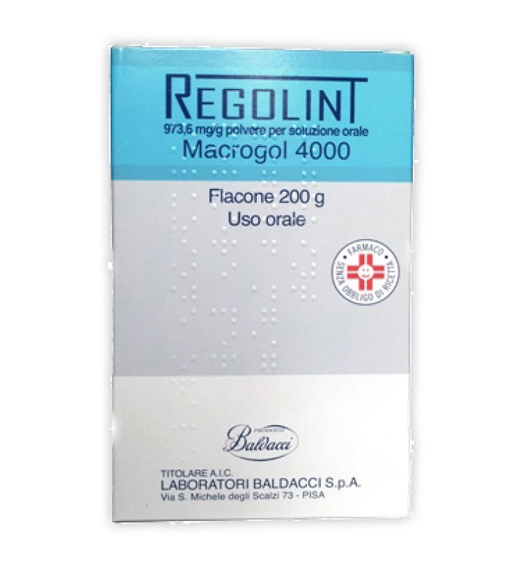 REGOLINT*1 flacone polv orale 200 g 973,6 mg/g