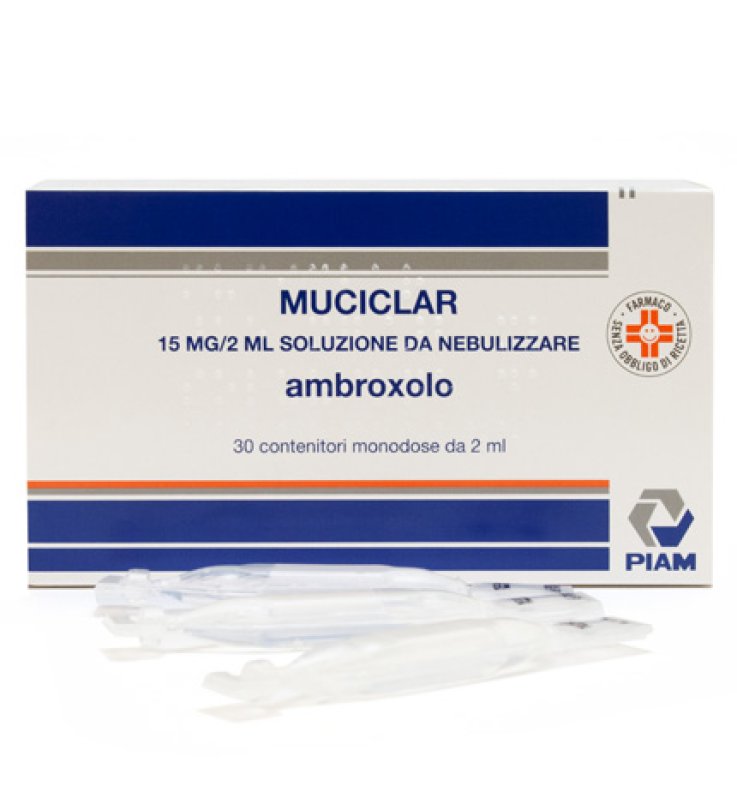 MUCICLAR*soluz nebul 30 monod 15 mg 2 ml