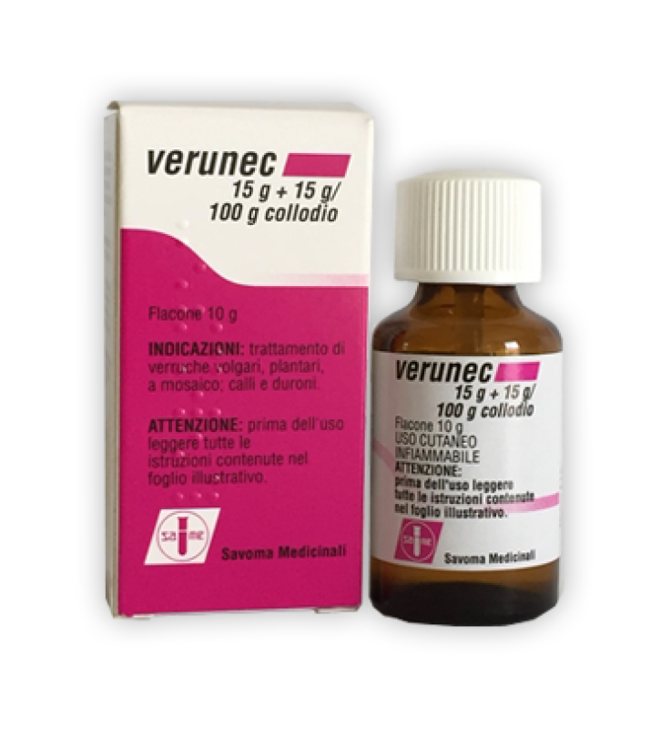 VERUNEC*collodio soluz cutanea 15 g + 15 g/100 g
