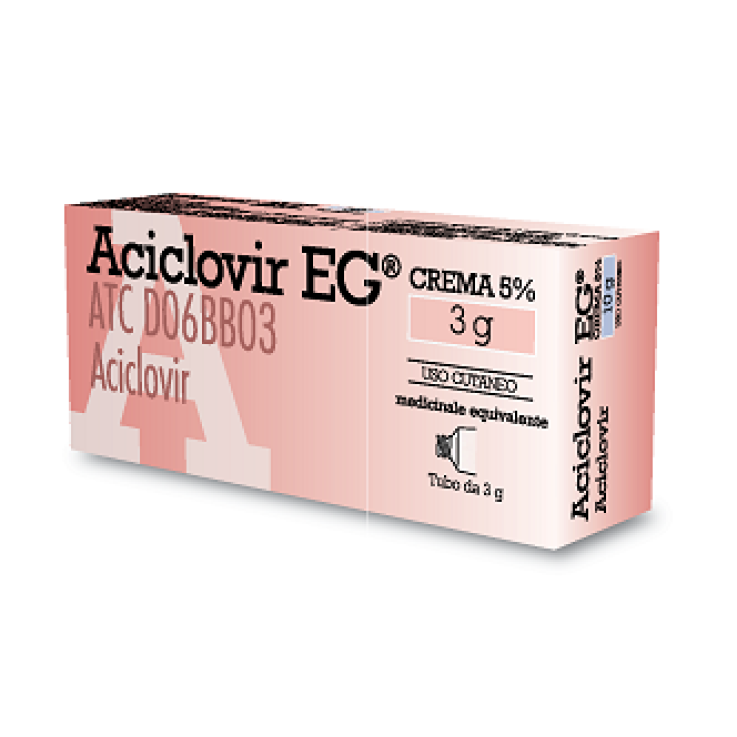ACICLOVIR (EG)*crema derm 3 g 5% ACICLOVIR (EG)*crema derm 3 g 5%