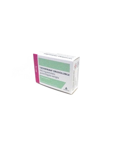 TACHIPIRINA OROSOLUBILE*12 bust grat 500 mg gusto fragola evaniglia