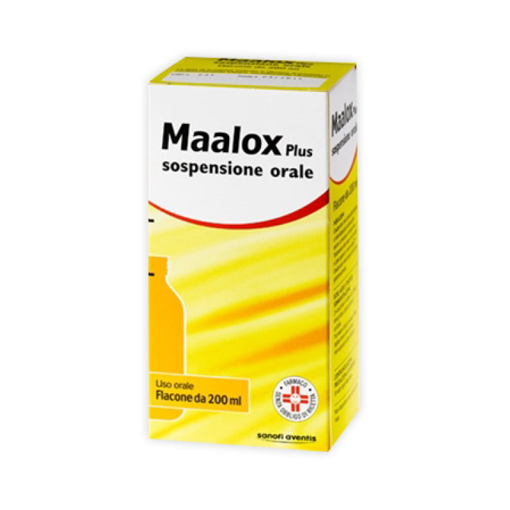 MAALOX PLUS*orale sosp 200 ml 3,65% + 3,25% + 0,5% MAALOX PLUS*orale sosp 200 ml 3,65% + 3,25% + 0,5%