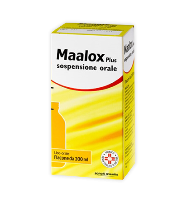MAALOX PLUS*orale sosp 200 ml 3,65% + 3,25% + 0,5%