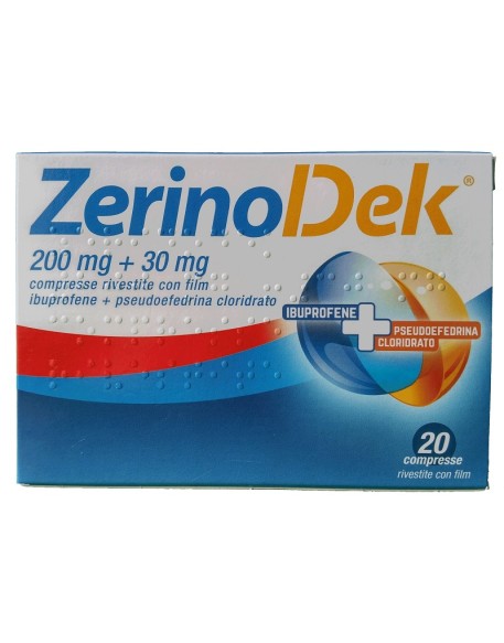 ZERINOACTIV*20 cpr 200 mg + 30 mg