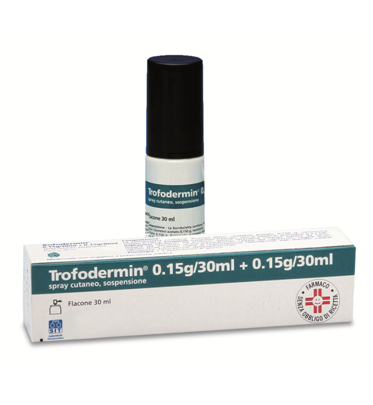 TROFODERMIN*spray cut 30 ml 5% + 5%