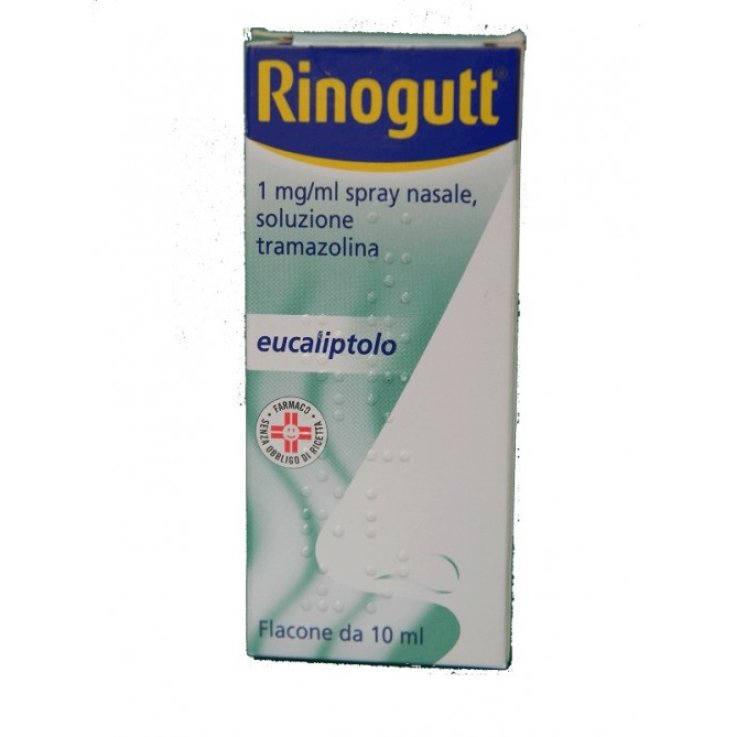 RINOGUTT*spray nasale 10 ml 1 mg/ml con eucaliptolo RINOGUTT*spray nasale 10 ml 1 mg/ml con eucaliptolo