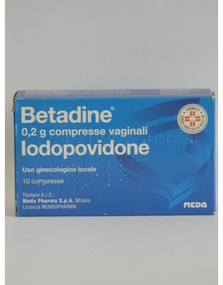 BETADINE*10 cpr vag 200 mg