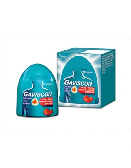 GAVISCON*16 cpr mast 250 mg + 133,5 mg fragola