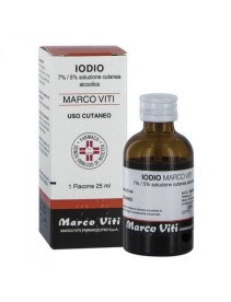 IODIO SOLUZIONE ALCOLICA I (MARCO VITI)*soluz cutanea 25 ml7% + 5%