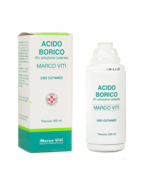 ACIDO BORICO (MARCO VITI)*soluz cutanea 500 ml 3%