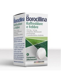 NEOBOROCILLINA RAFFREDDORE E FEBBRE*8 cpr eff 500 mg + 60 mg