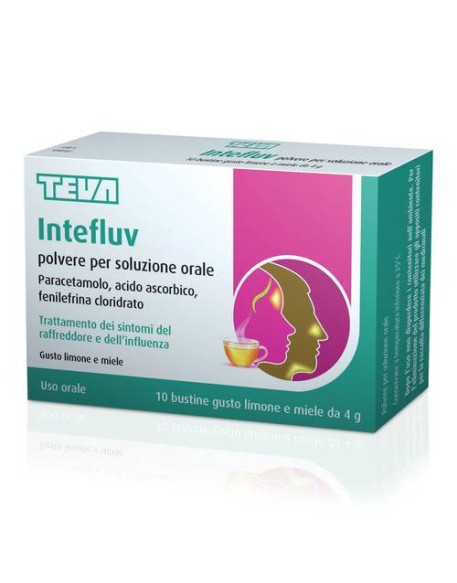 INTEFLUV*orale polv 10 bust limone e miele