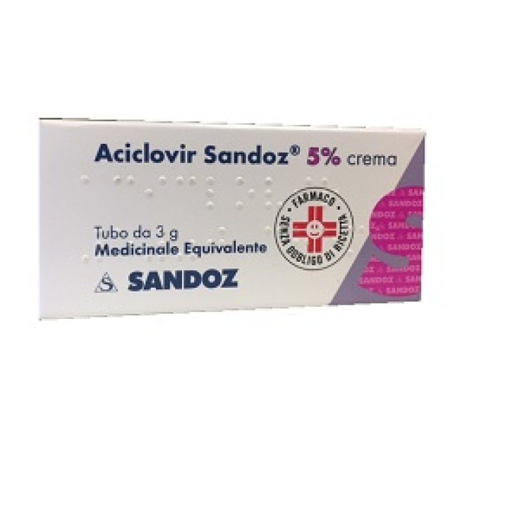 ACICLOVIR (SANDOZ)*crema derm 3 g 5% ACICLOVIR (SANDOZ)*crema derm 3 g 5%