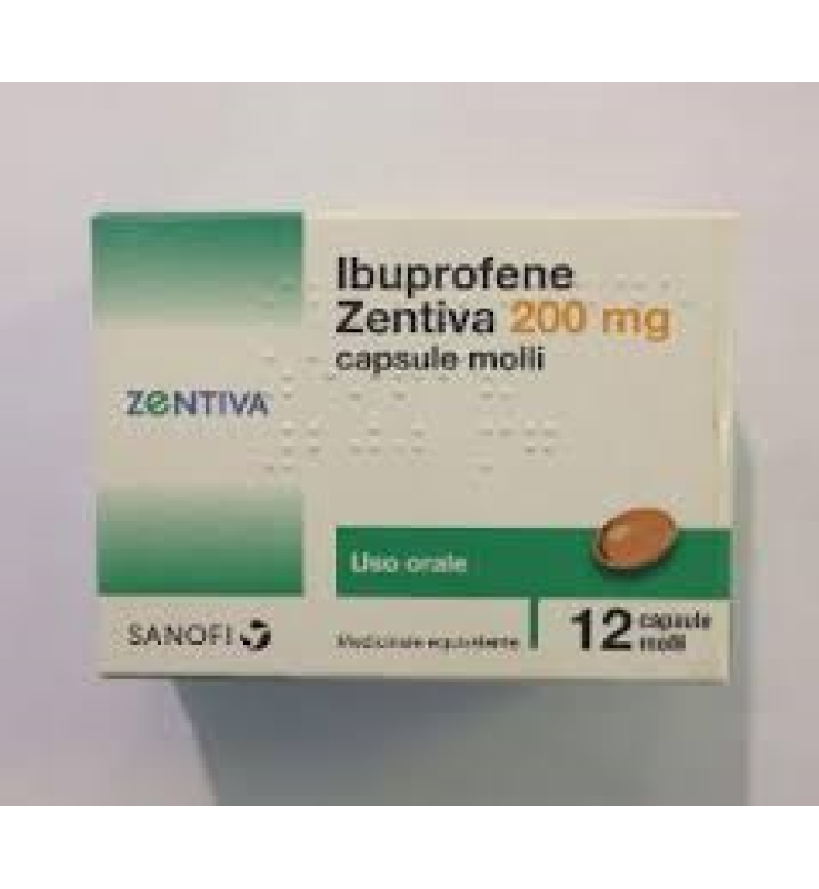 IBUPROFENE (ZENTIVA)*12 cps molli 200 mg IBUPROFENE (ZENTIVA)*12 cps molli 200 mg