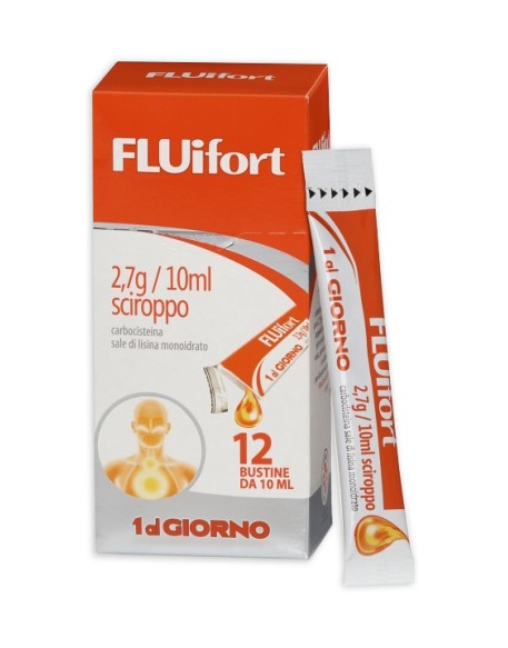 FLUIFORT*sciroppo 12 bustine 2,7 g/10 ml