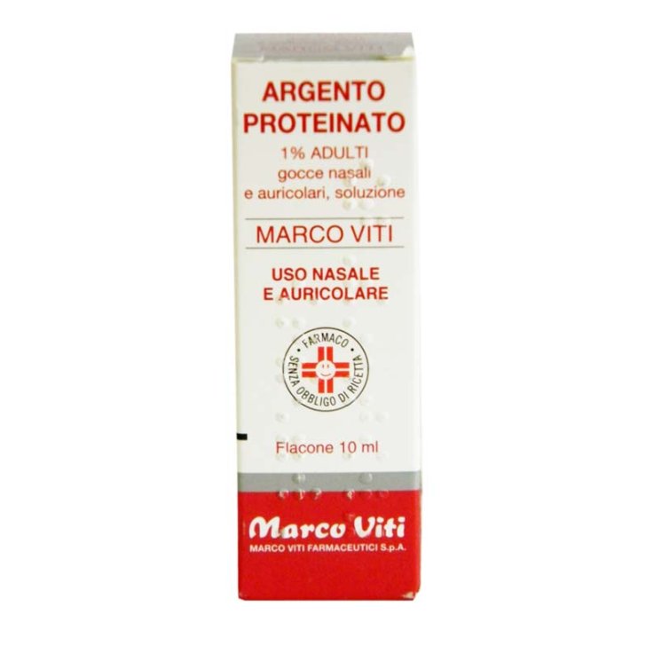ARGENTO PROTEINATO (MARCO VITI)*AD gtt orl 10 ml 1% ARGENTO PROTEINATO (MARCO VITI)*AD gtt orl 10 ml 1%