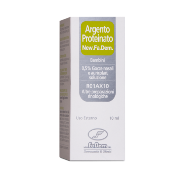 ARGENTO PROTEINATO (NEW.FA.DEM.)*BB gtt orl 10 ml 0,5% ARGENTO PROTEINATO (NEW.FA.DEM.)*BB gtt orl 10 ml 0,5%
