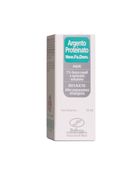 ARGENTO PROTEINATO (NEW.FA.DEM.)*AD gtt orl 10 ml 1%