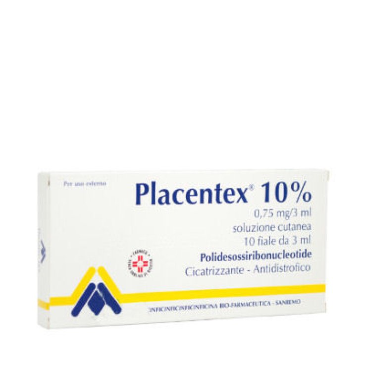 PLACENTEX*soluz cutanea 10 fiale 0,75 mg 3 ml PLACENTEX*soluz cutanea 10 fiale 0,75 mg 3 ml