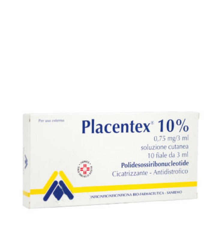 PLACENTEX*soluz cutanea 10 fiale 0,75 mg 3 ml