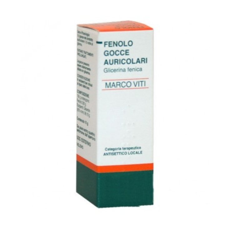 FENOLO (MARCO VITI)*gtt oto 10 g 1% FENOLO (MARCO VITI)*gtt oto 10 g 1%