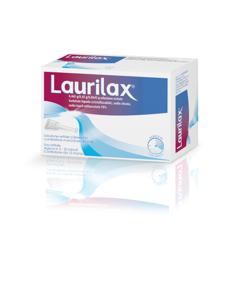 LAURILAX*12 contenitori monod 5 ml soluz rett
