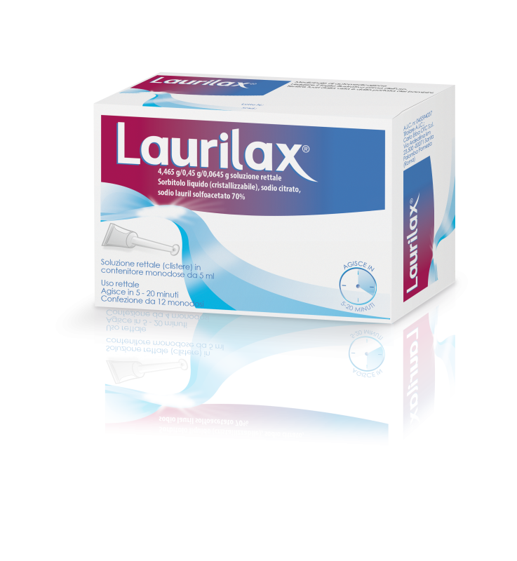 LAURILAX*12 contenitori monod 5 ml soluz rett