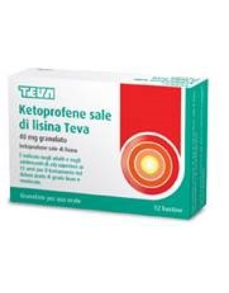 KETOPROFENE SALE DI LISINA (TEVA)*orale grat 12 bust 40 mg