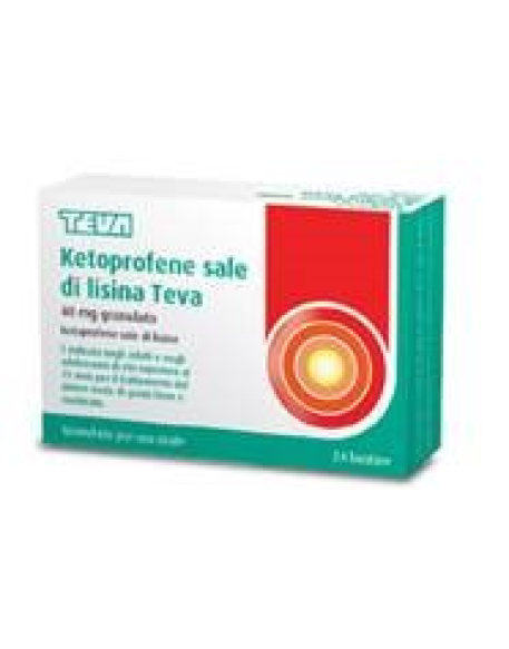 KETOPROFENE SALE DI LISINA (TEVA)*orale grat 24 bust 40 mg