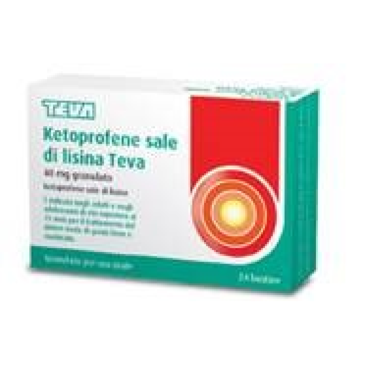 KETOPROFENE SALE DI LISINA (TEVA)*orale grat 24 bust 40 mg KETOPROFENE SALE DI LISINA (TEVA)*orale grat 24 bust 40 mg