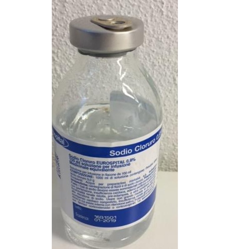 SODIO CLORURO (EUROSPITAL)*1 flacone 100 ml 0,9%